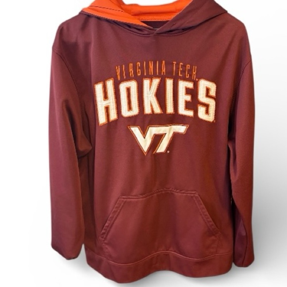 J. America Maroon and Orange Hokies Hoodie